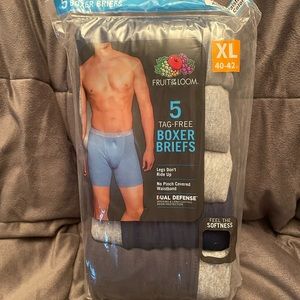 Men’s five pack boxer briefs